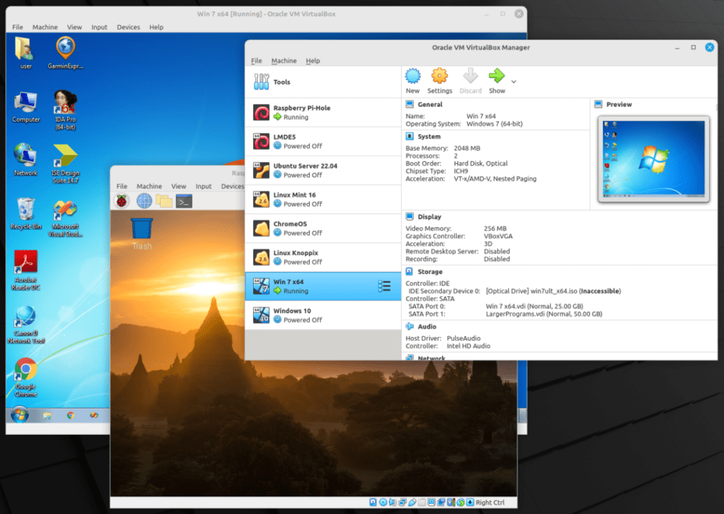 virtual machines as a model for physical reality