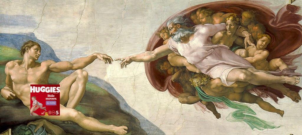 The Creation of Adam by Michelangelo illustrating to know all there is to know in this moment